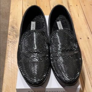 Steve Madden Black Loafers